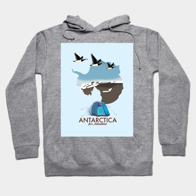 Antartica For Adventure! Hoodie by nickemporium1